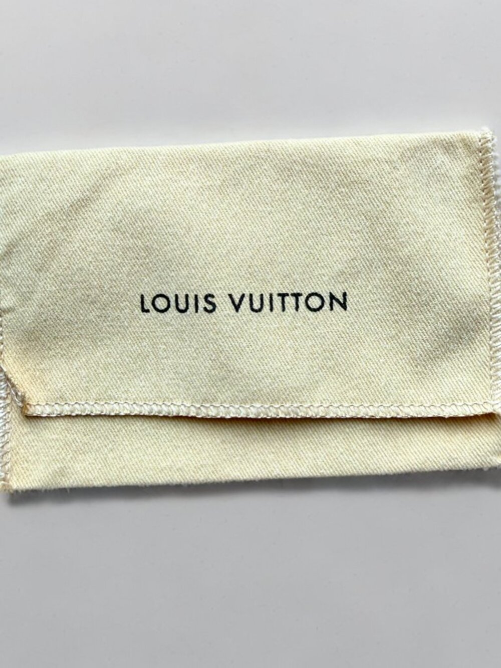 Louis Vuitton Beige Accessory Flap Dust Bag 3.5" x 5.25"
